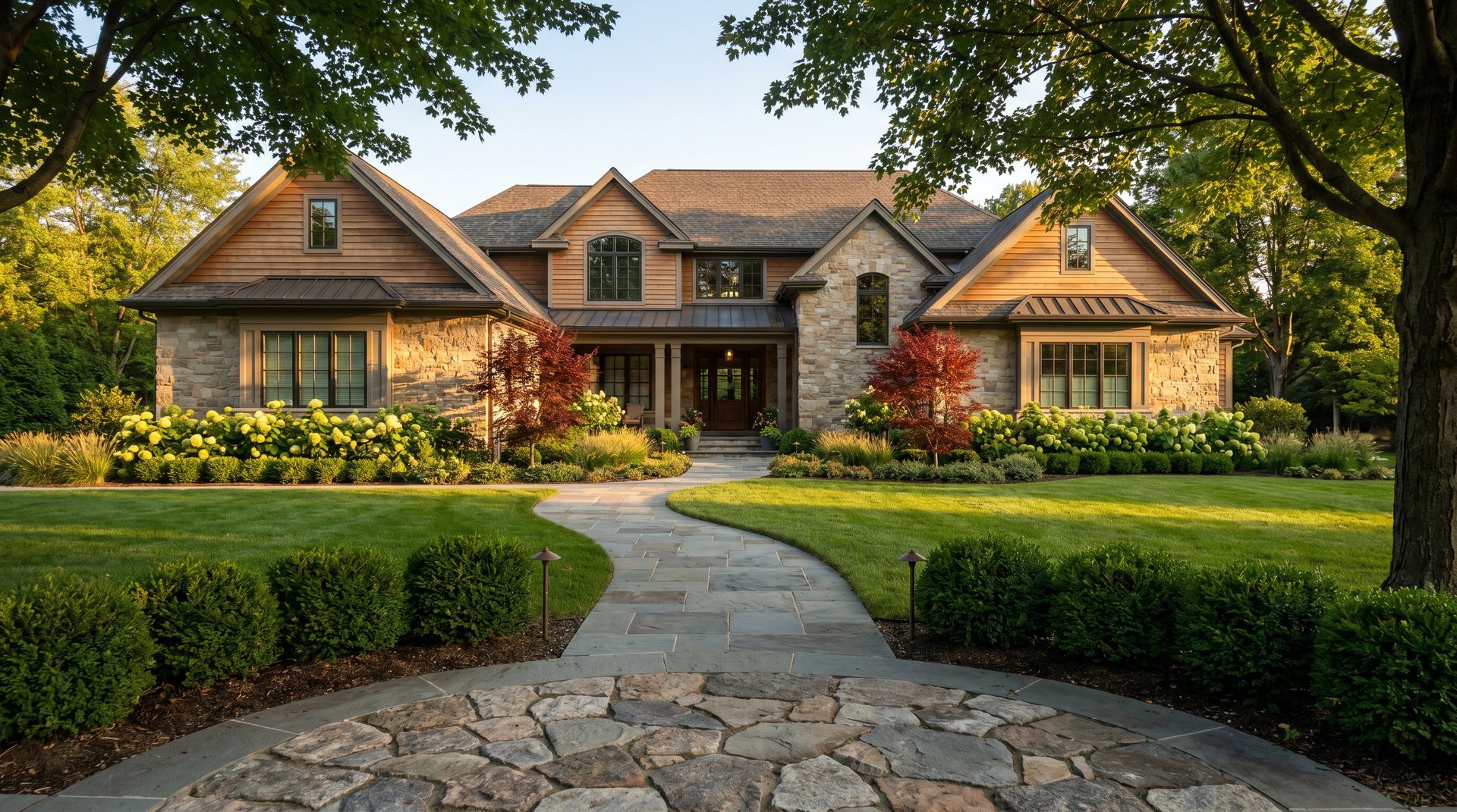 Michigan estate landscape by Picasso Design Group